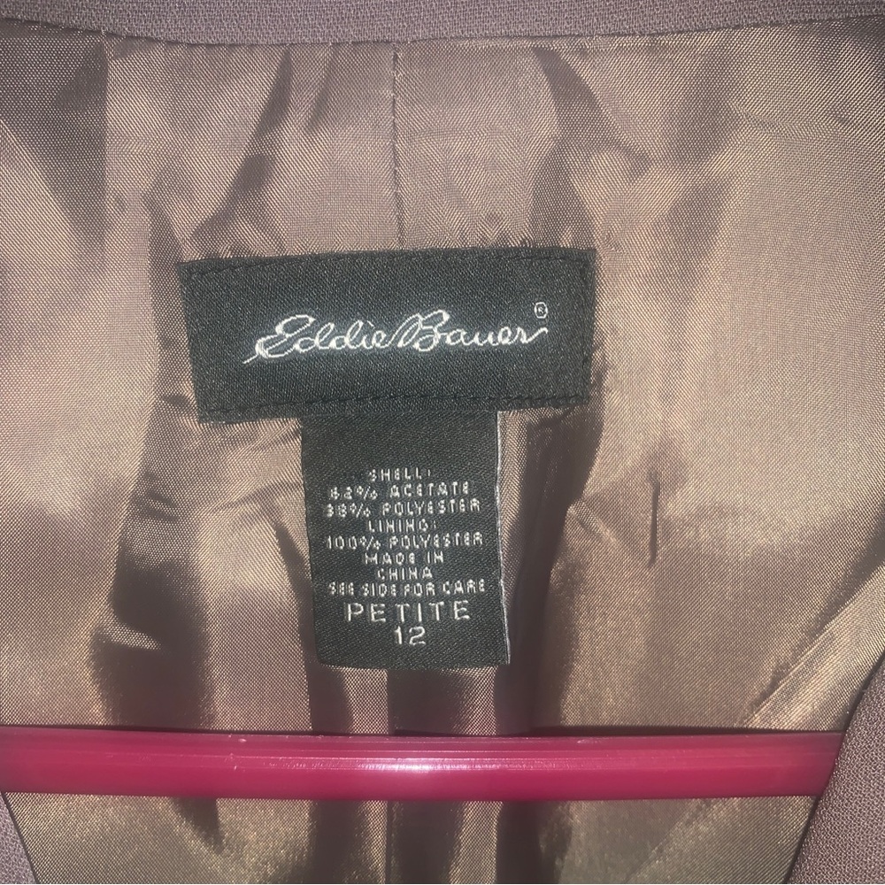 Women’s Eddie Bauer Tan Suiting or Casual Lined Blazer 12P
